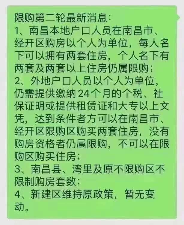 南昌最新限购政策深度解析！